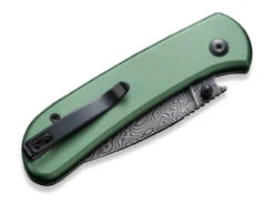 Qubit Aluminum Green Damascus -Angebote Magnum || Spyderco || Viper Store civivi qubit aluminum green damascus 01we947 5 1280x1280