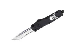 Large FS-3 Jolly Roger Black Tanto Serrated