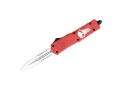 Large FS-3 Punisher Red Dagger 2-Side Serrated