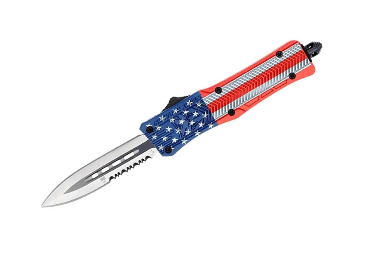 Small CTK-1 Cerakote American Flag Dagger 1-Side Serrated 3 Small CTK-1 Cerakote American Flag Dagger 1-Side Serrated